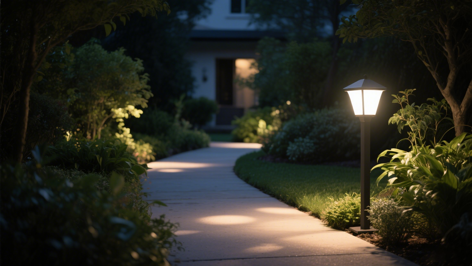 庭院燈安裝效果參考